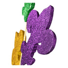 28" Glitter Fleur de Lis Spray