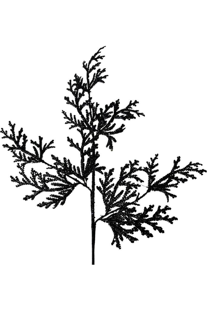 Shop For 28" Glitter Lycopodium Spray: Black