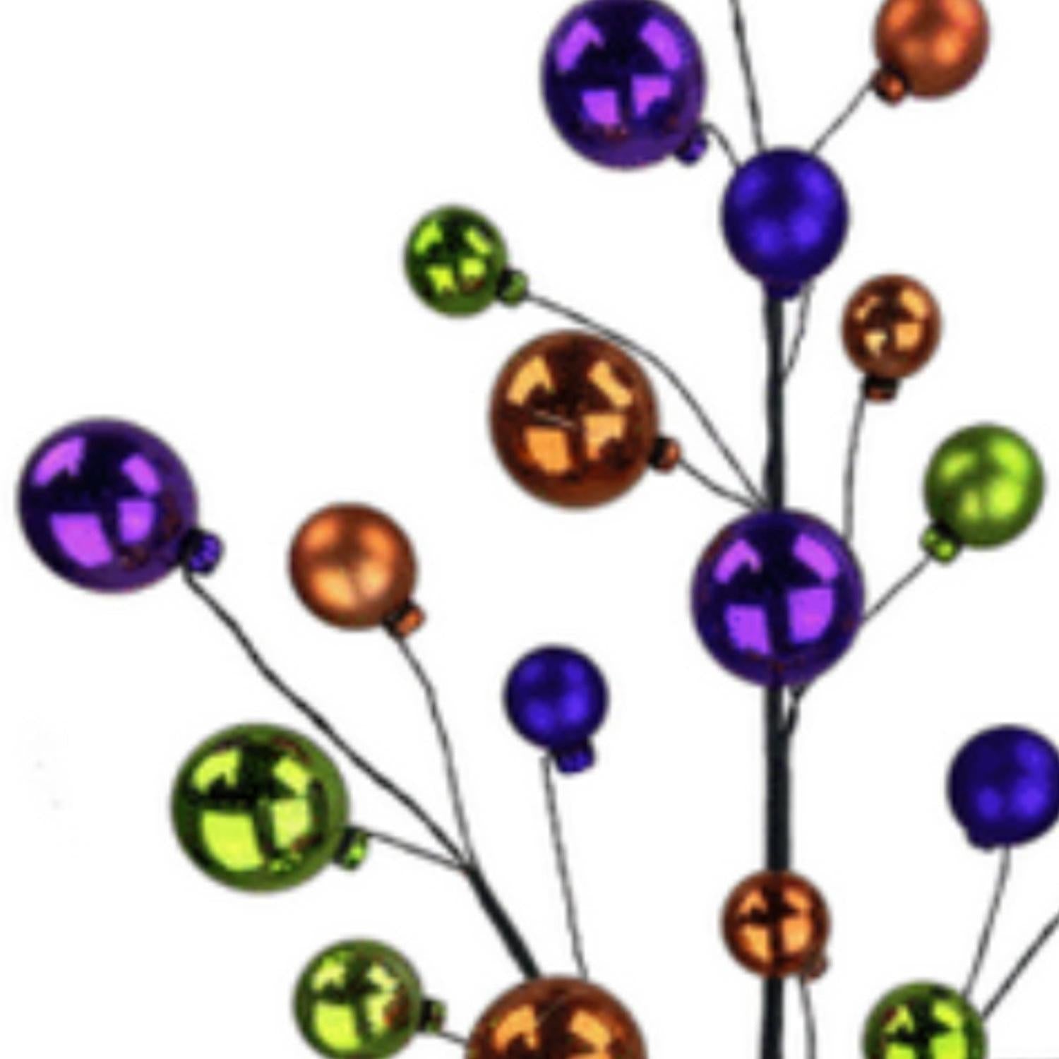 28" Ornament Ball Pick: Orange, Purple, Green