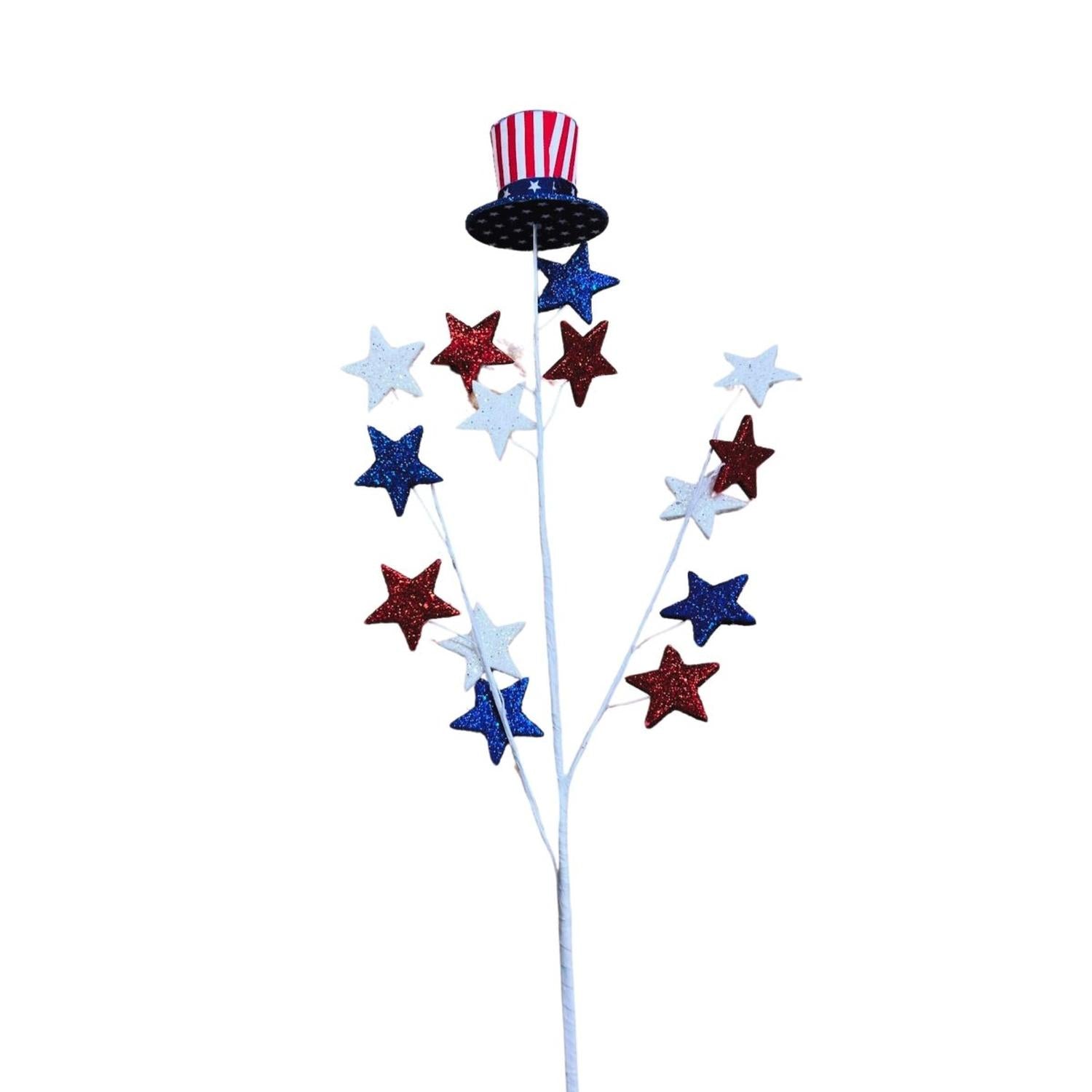 Shop For 28" Patriotic Uncle Sam Hat Stars Spray