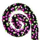 28" Sequin Spiral Curly Spray: Pink & Green
