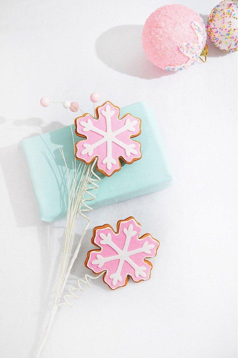 Shop For 28" Snowflake Cookie Spray: Pink at Michelle's aDOORable Creations