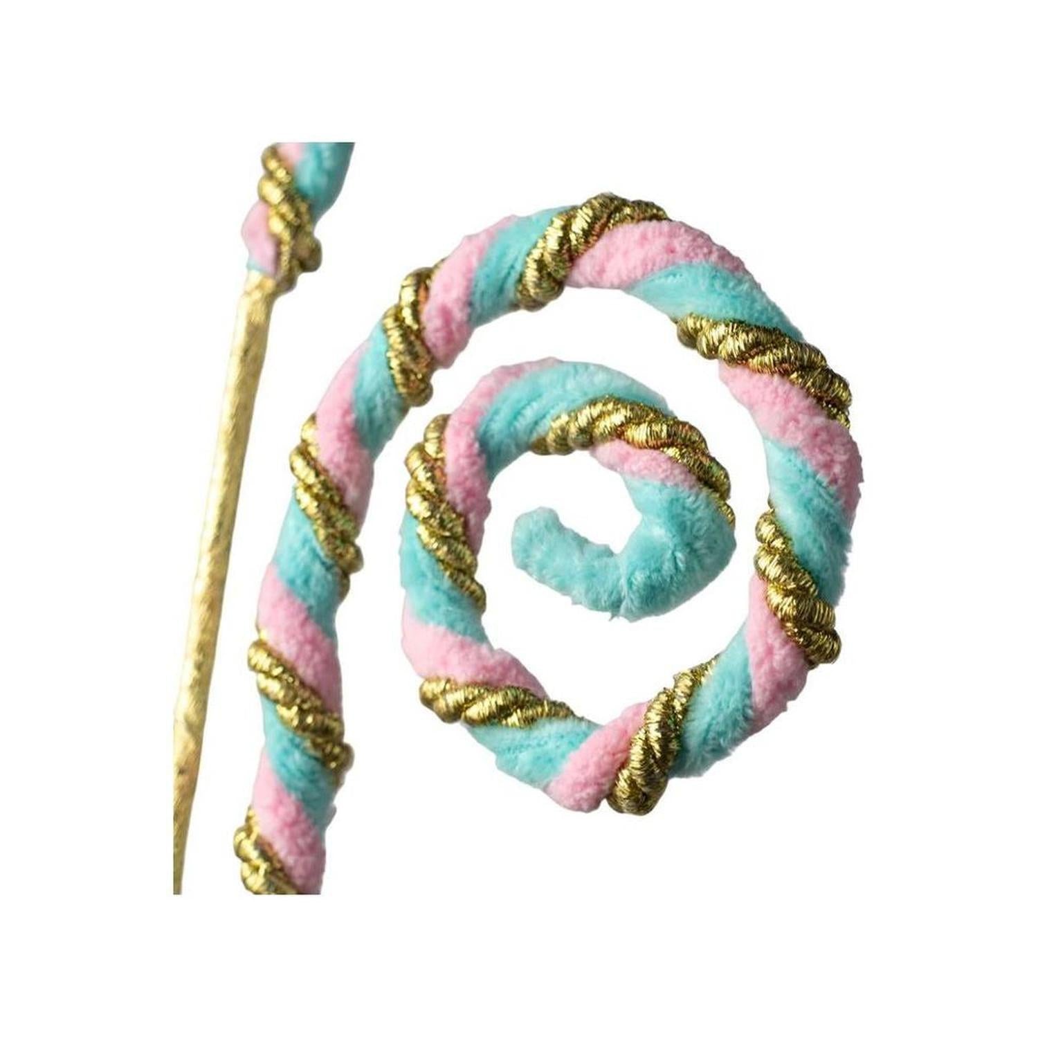 28" Twirl Curly Spray: Pink