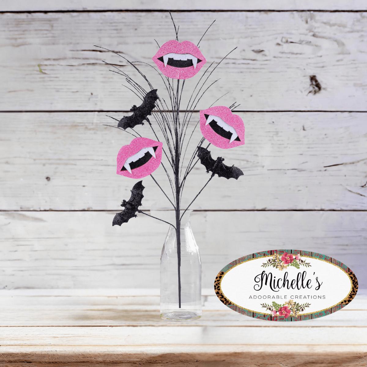 Shop For 28" Vampire Lips and Spray: Hot Pink