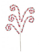 Shop For 28in Peppermint Candy Cane Spray: Ice Blue