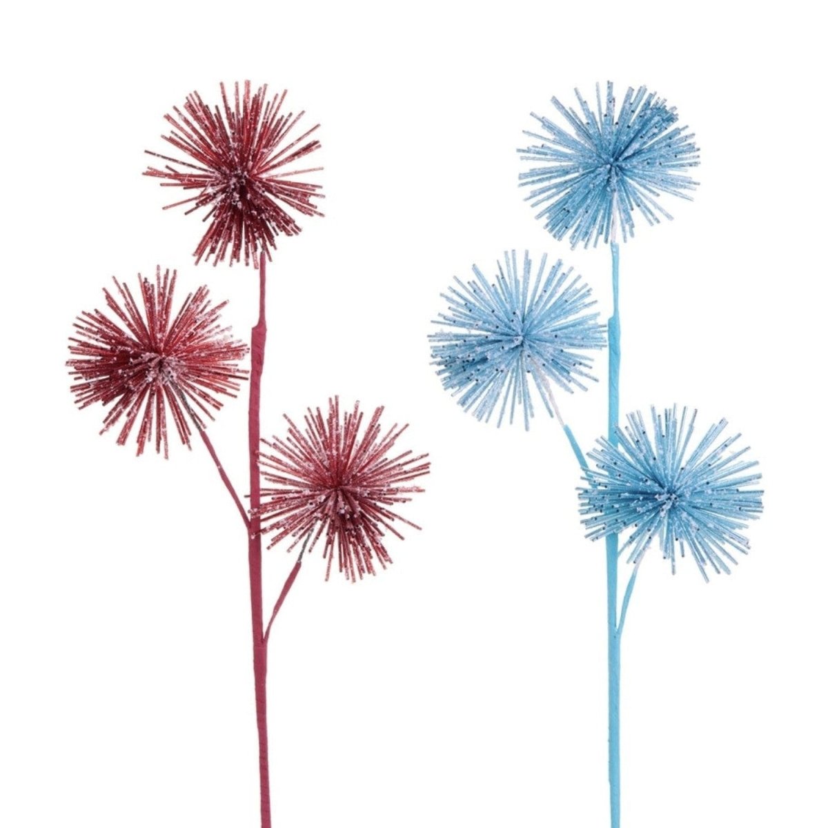 Shop For 28in Red and Blue Tinsel Spray