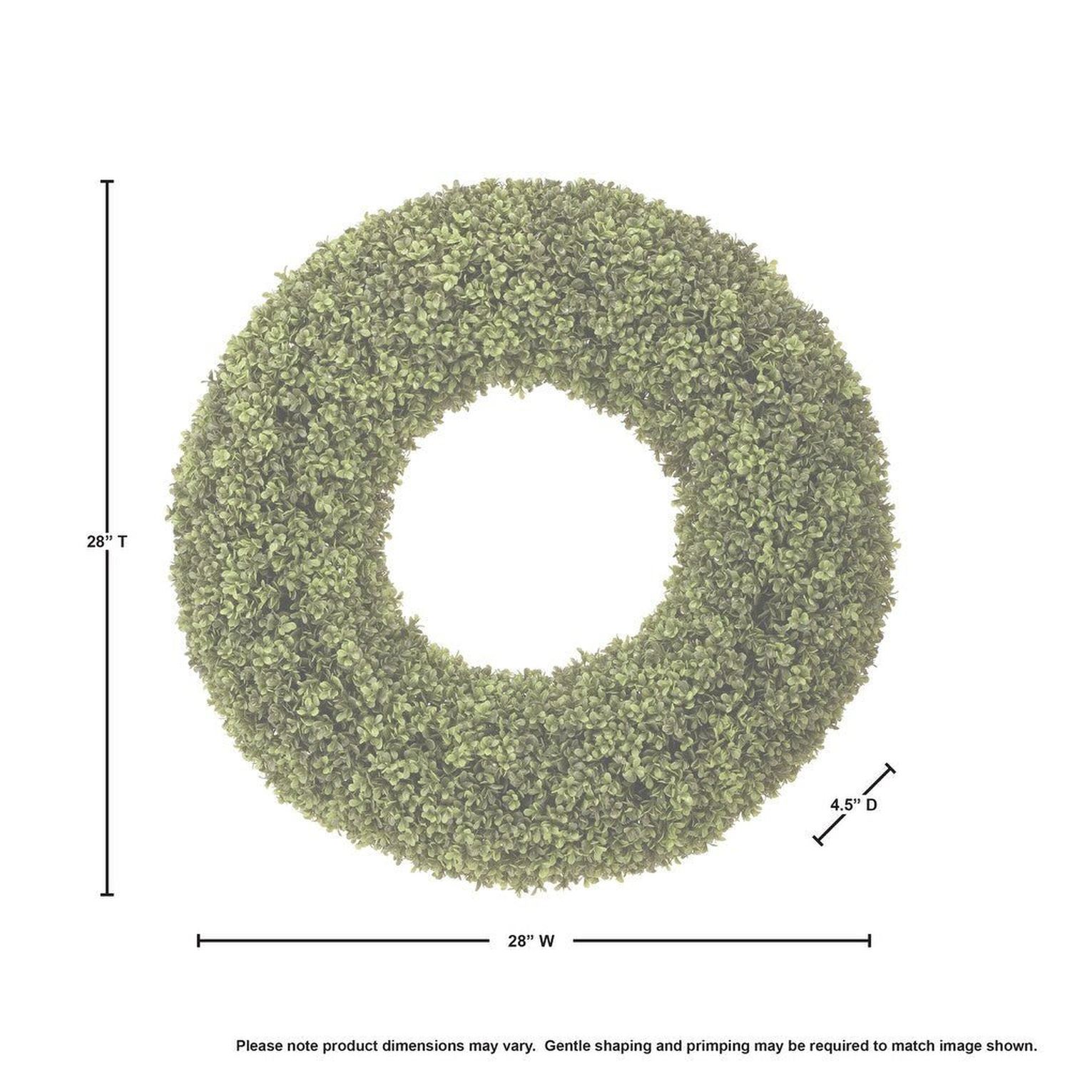 Shop For 28in Spring Boxwood Wreath