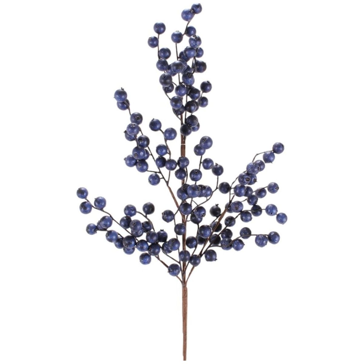 Shop For 29” Crabapple Christmas Spray: Navy Blue