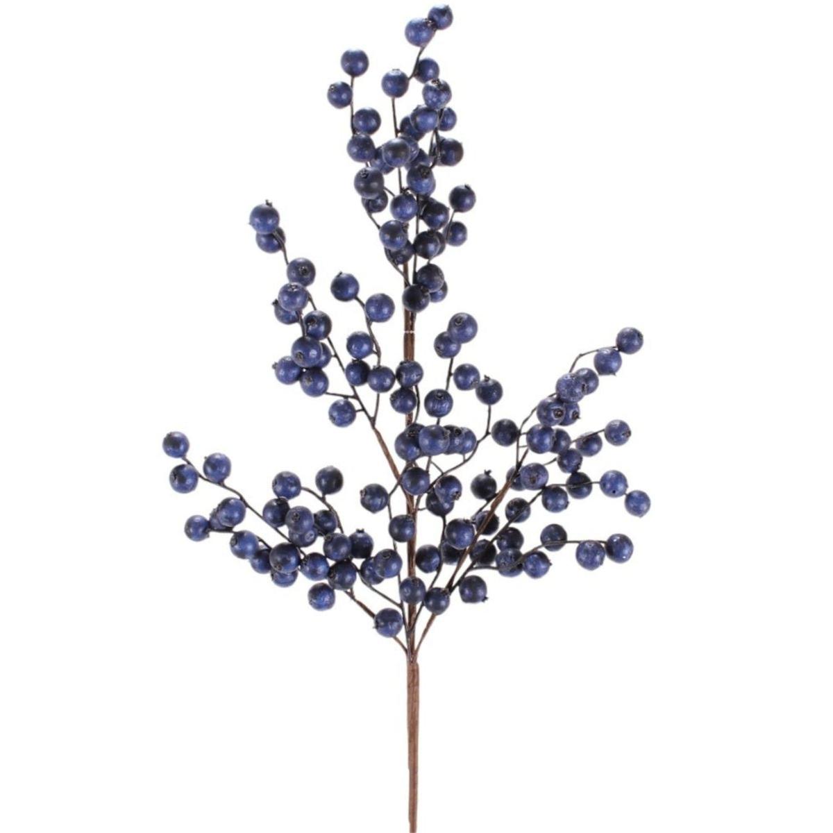 Shop For 29” Crabapple Christmas Spray: Navy Blue