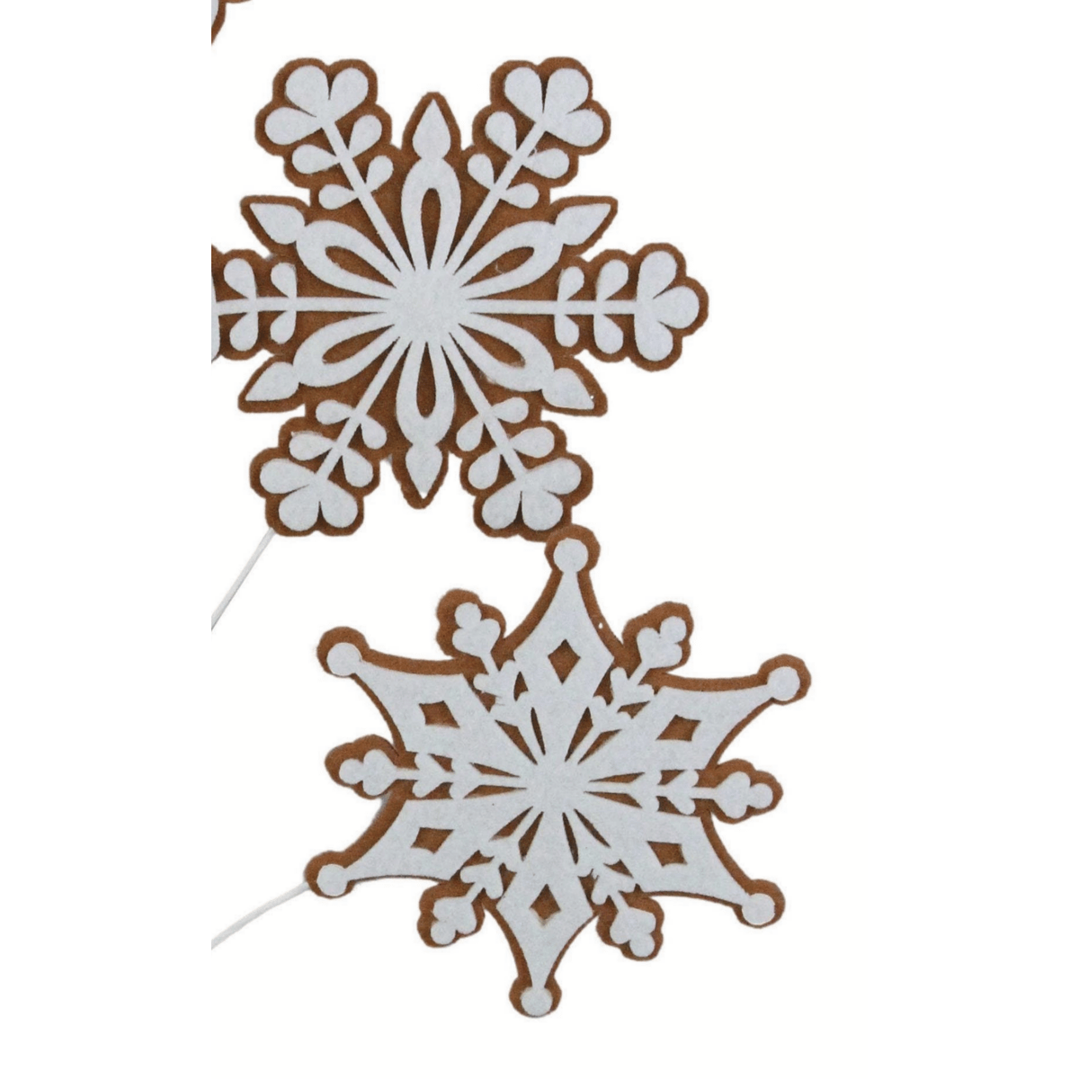 Shop For 29" Felt Gingerbread Snowflake Spray