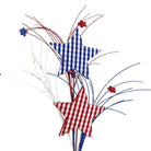 Shop For 29" Gingham Patriotic Star Spray