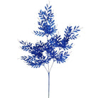 Shop For 29" Glitter Boxwood Leaf Spray: Midnight Blue