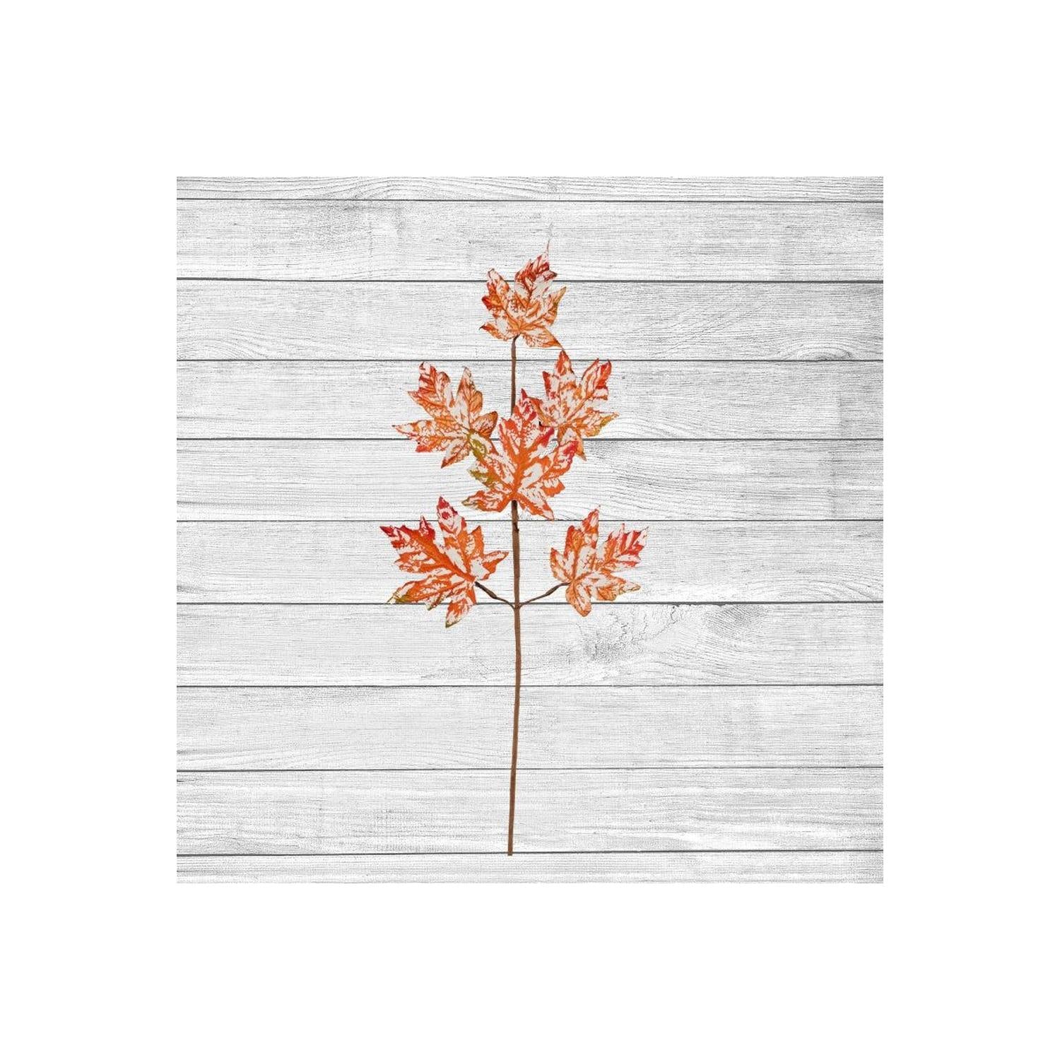 29" Glitter Maple Leaf Spray