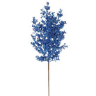 Shop For 29" Glitter Mix Berry Cedar Spray: Blue