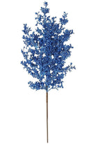 Shop For 29" Glitter Mix Berry Cedar Spray: Blue