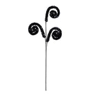 Shop For 29" Glitter Scroll Curly Spray: Black