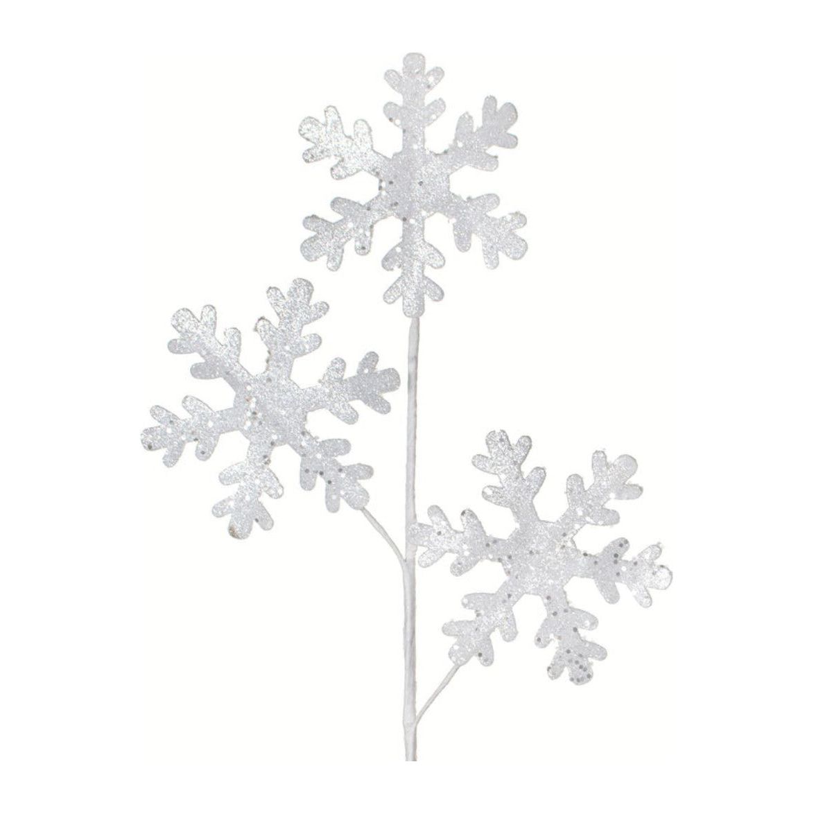 Shop For 29" Ice Blue Glitter Snowflake Spray