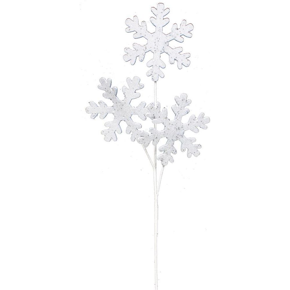 Shop For 29" Ice Blue Glitter Snowflake Spray