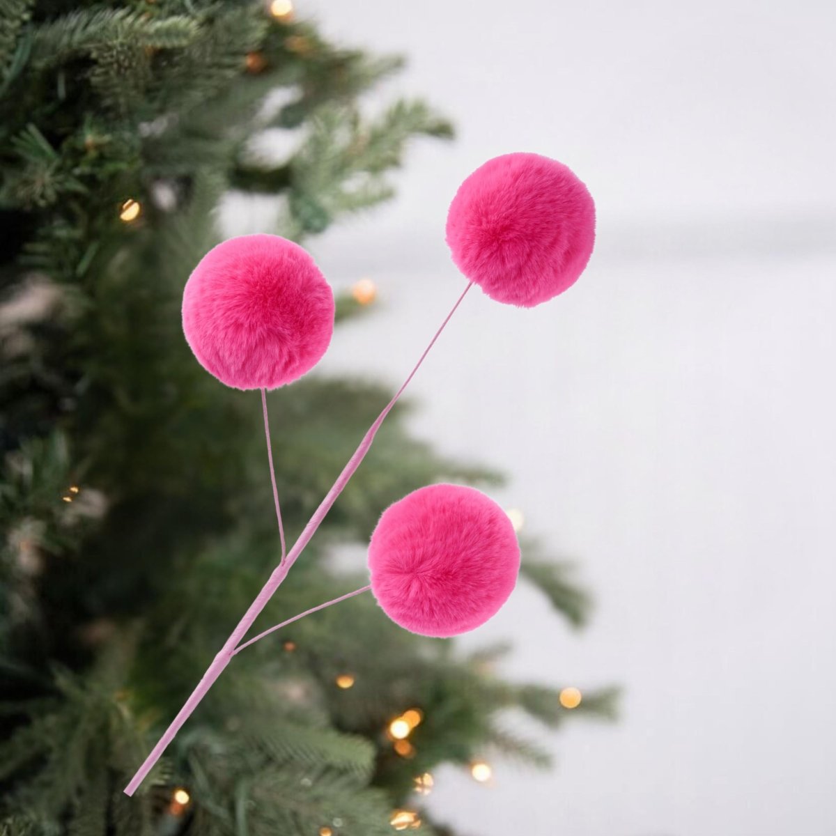 Shop For 29" Pom Pom Spray: Hot Pink