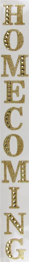 Shop For 2in Homecoming Word Stickers: Gold