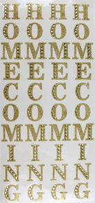 Shop For 2in Homecoming Word Stickers: Gold