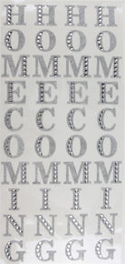 Shop For 2in Homecoming Word Stickers: Silver