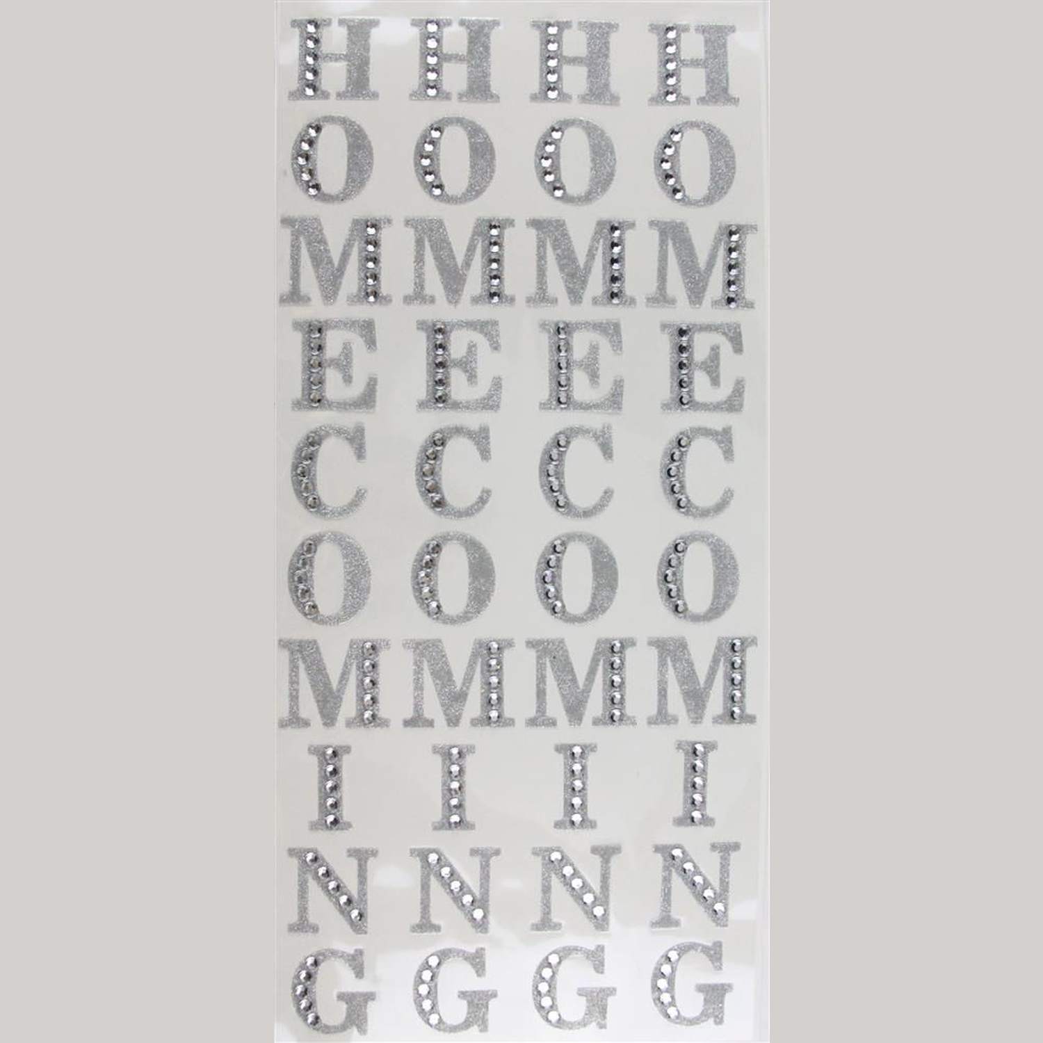 Shop For 2in Homecoming Word Stickers: Silver