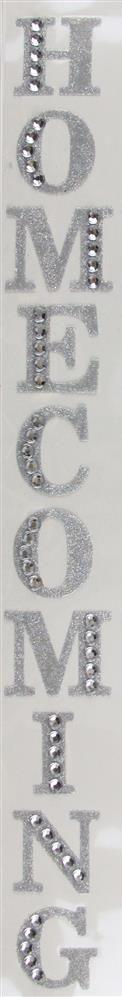 Shop For 2in Homecoming Word Stickers: Silver
