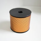Shop For 3 1/4in Metallic Honeycomb Ribbon: Orange (50 Yards)