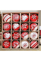 Shop For 3" Candy Cane and Glittery Snowflakes Ornament (16 Piece)