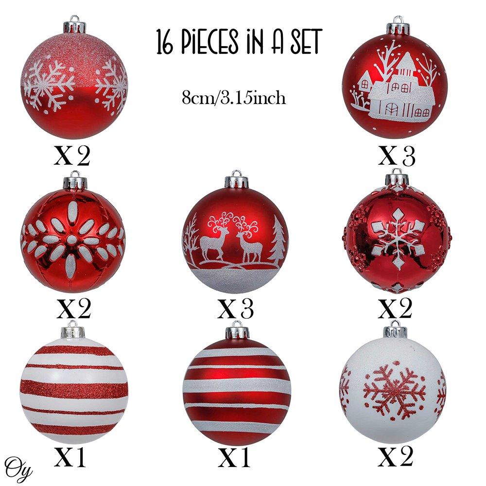 Shop For 3" Candy Cane and Glittery Snowflakes Ornament (16 Piece)