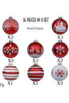 Shop For 3" Candy Cane and Glittery Snowflakes Ornament (16 Piece)