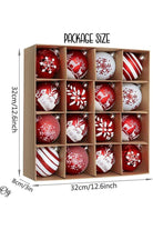 Shop For 3" Candy Cane and Glittery Snowflakes Ornament (16 Piece)