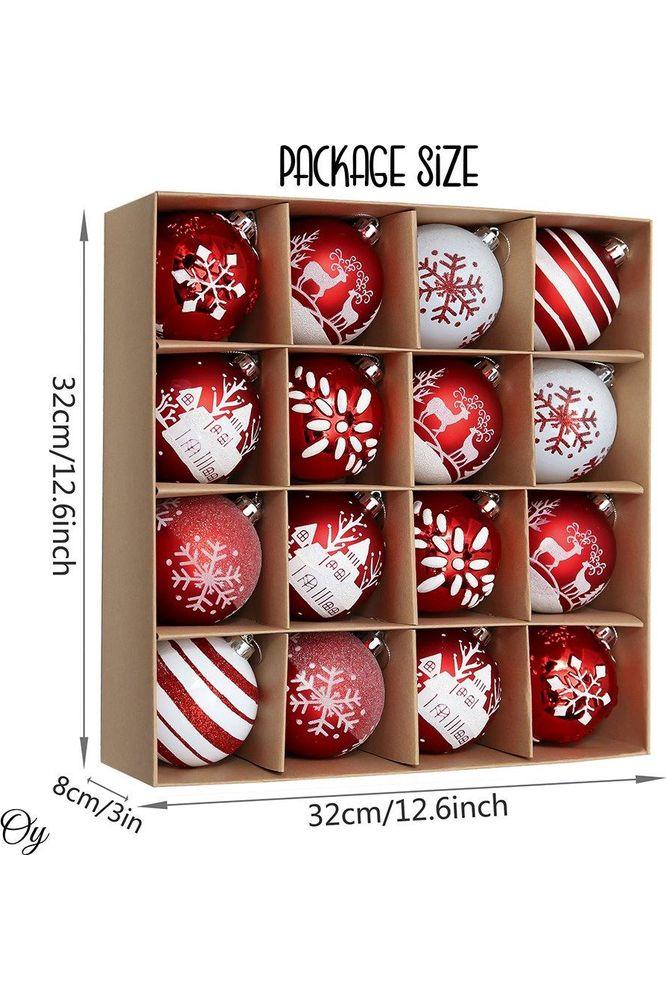 Shop For 3" Candy Cane and Glittery Snowflakes Ornament (16 Piece)