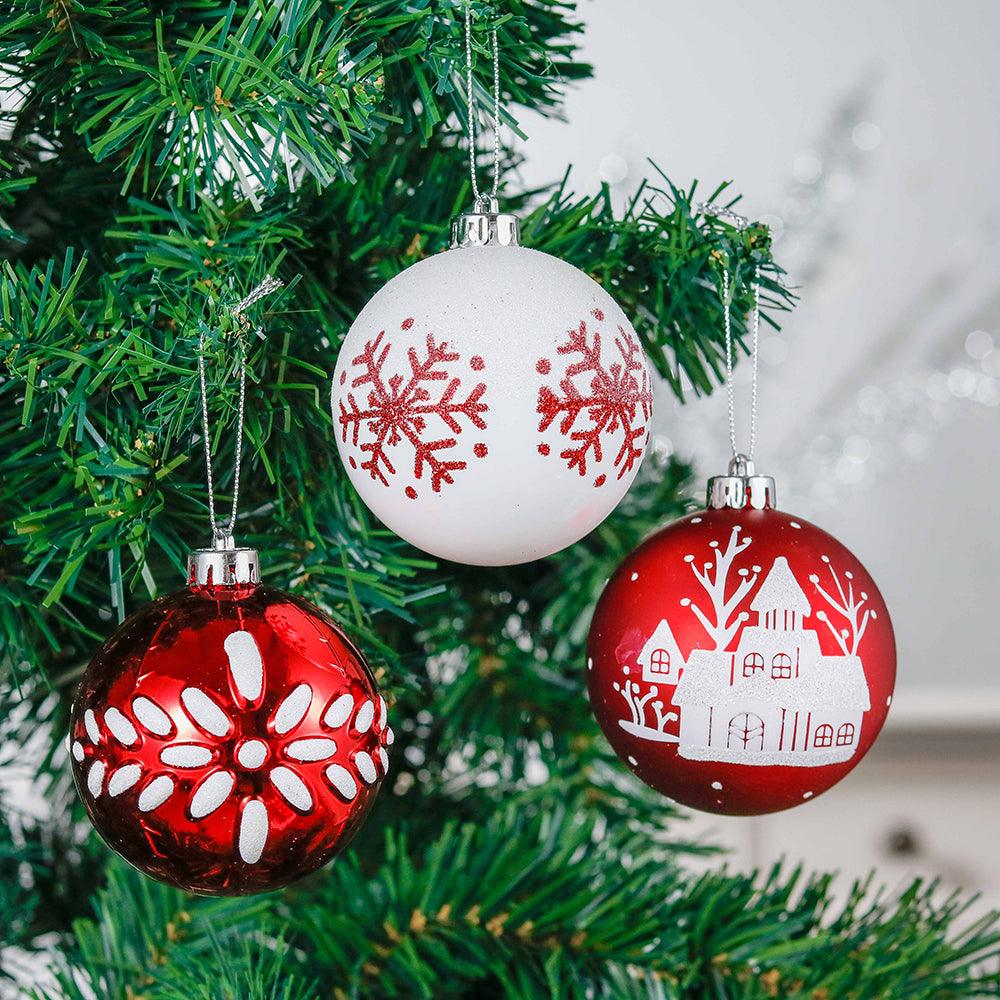 Shop For 3" Candy Cane and Glittery Snowflakes Ornament (16 Piece)