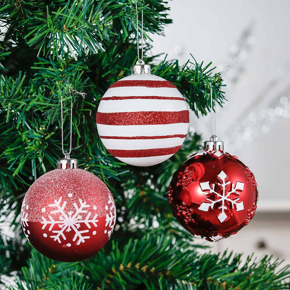 Shop For 3" Candy Cane and Glittery Snowflakes Ornament (16 Piece)