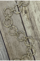 Shop For 3' Circle Embellished Garland with Hooks: Gold