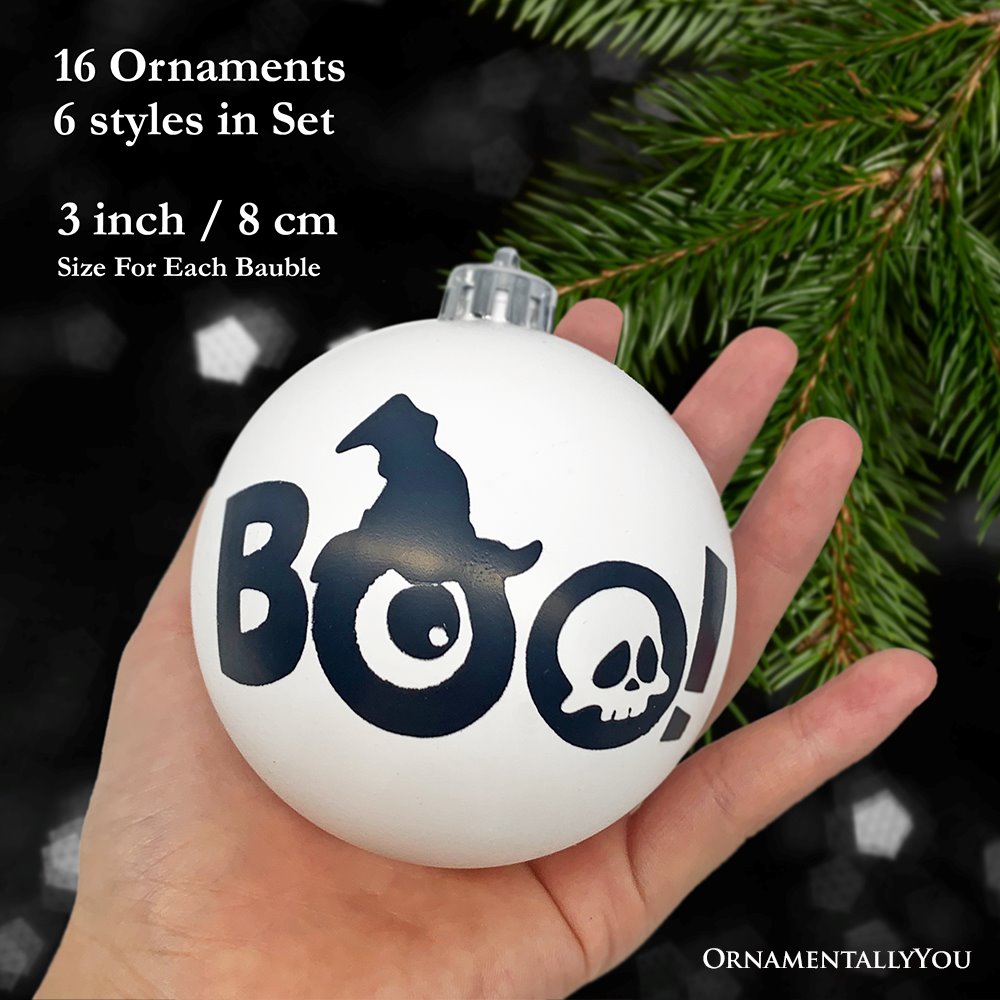 Shop For 3" Halloween Bauble Set (16 Piece Set)