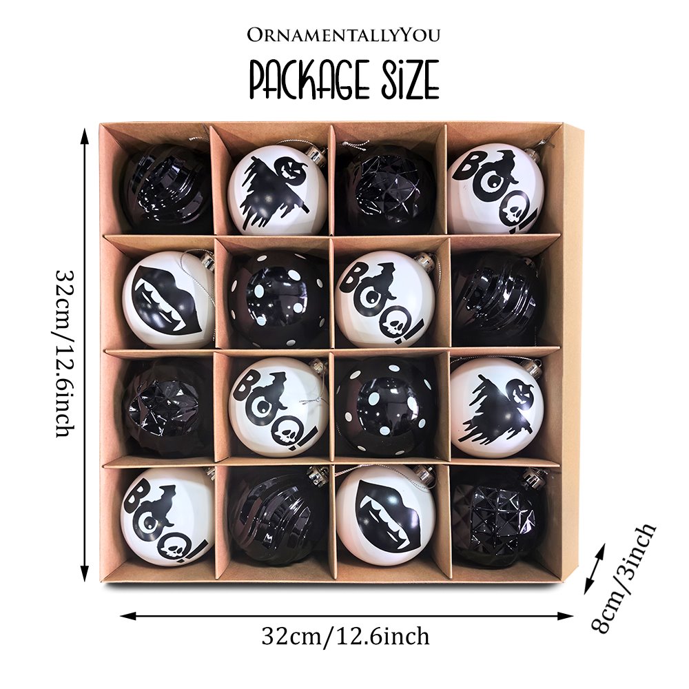 Shop For 3" Halloween Bauble Set (16 Piece Set)