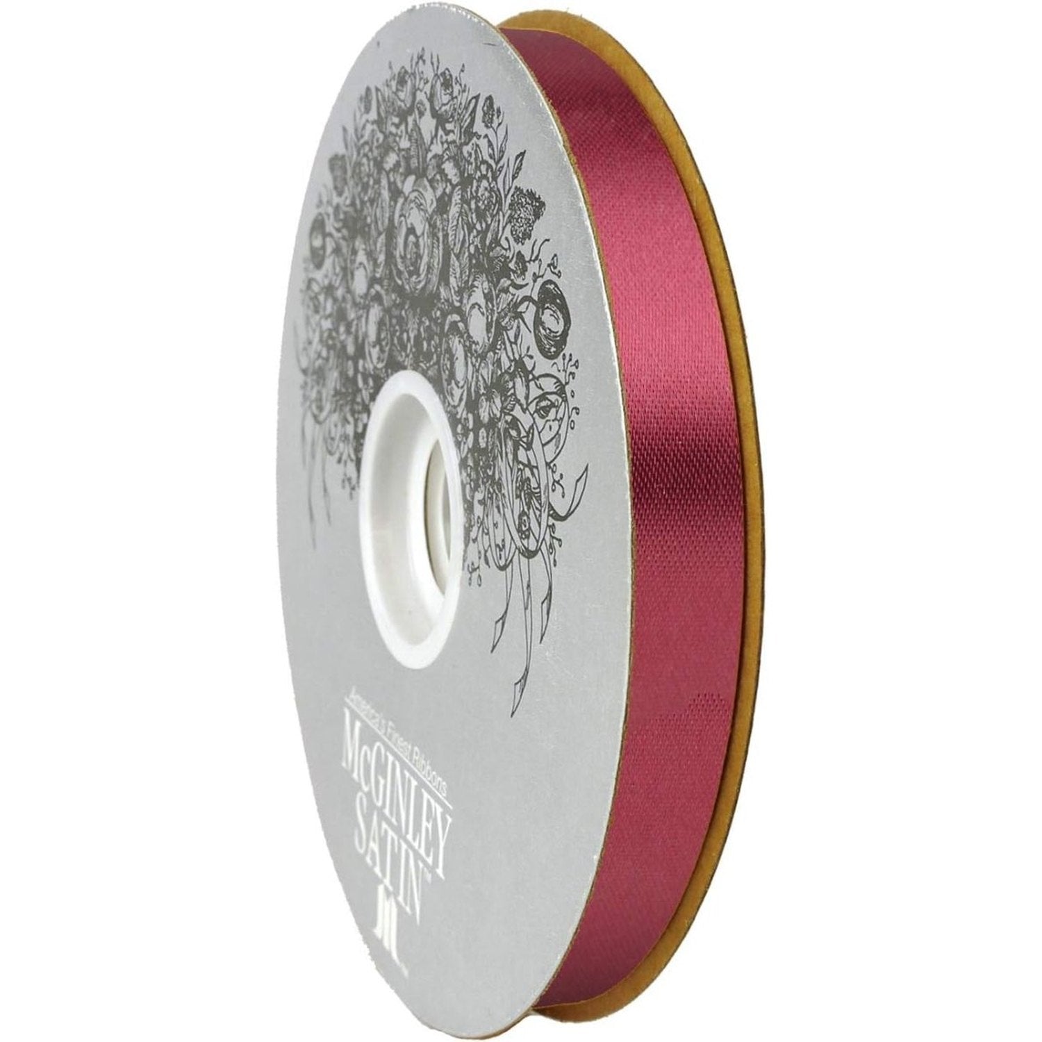 Shop For 3 McGinley Satin Acetate Ribbon Non Wired: Burgundy (100 Yards)
