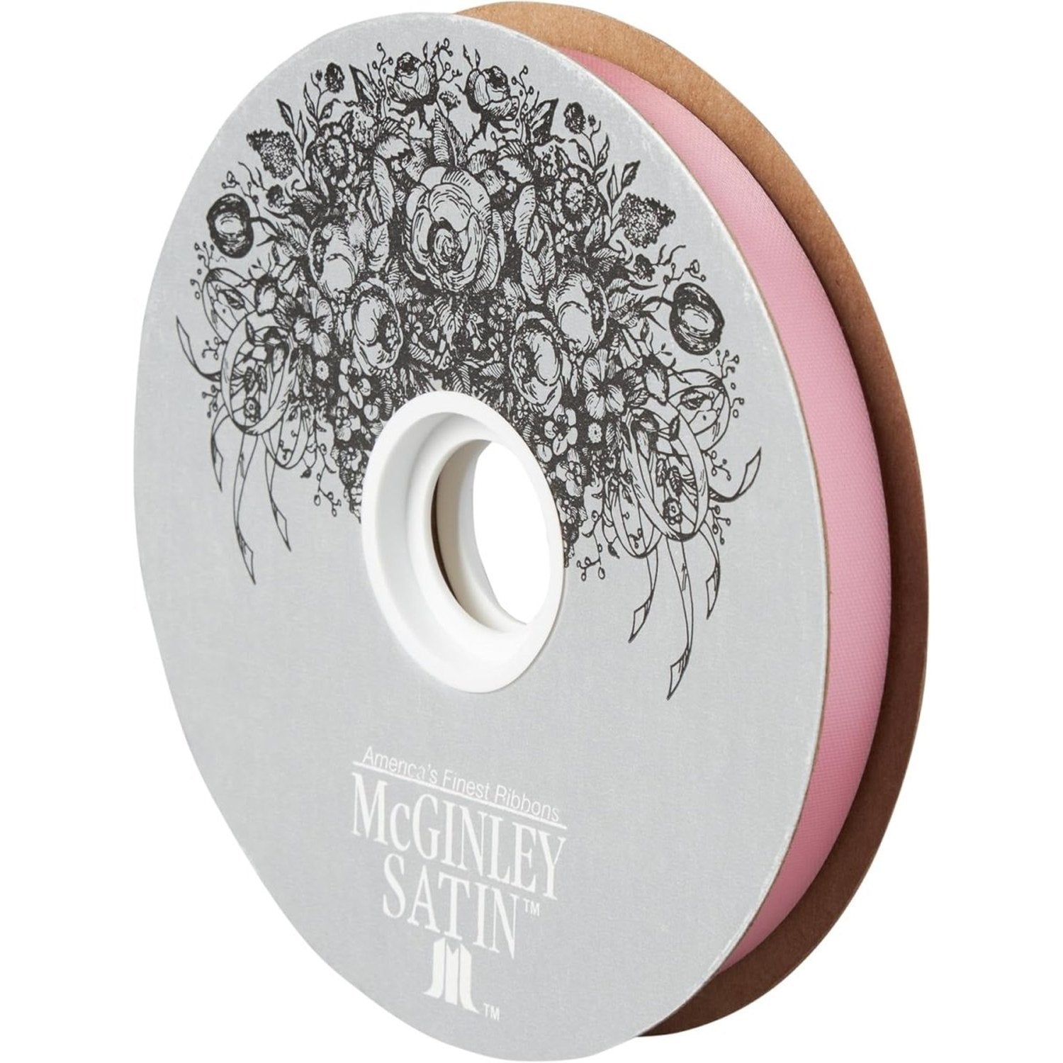 Shop For 3 McGinley Satin Acetate Ribbon Non Wired: Pink (100 Yards)