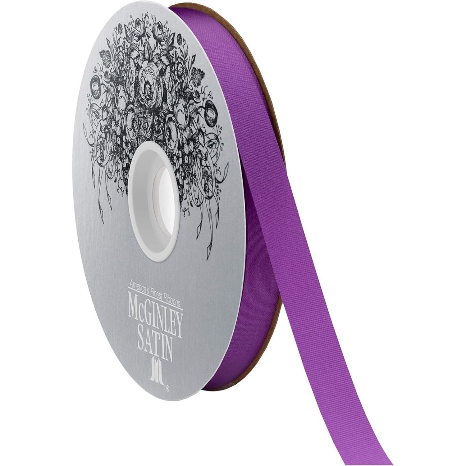 Shop For 3 McGinley Satin Acetate Ribbon Non Wired: Purple (100 Yards)