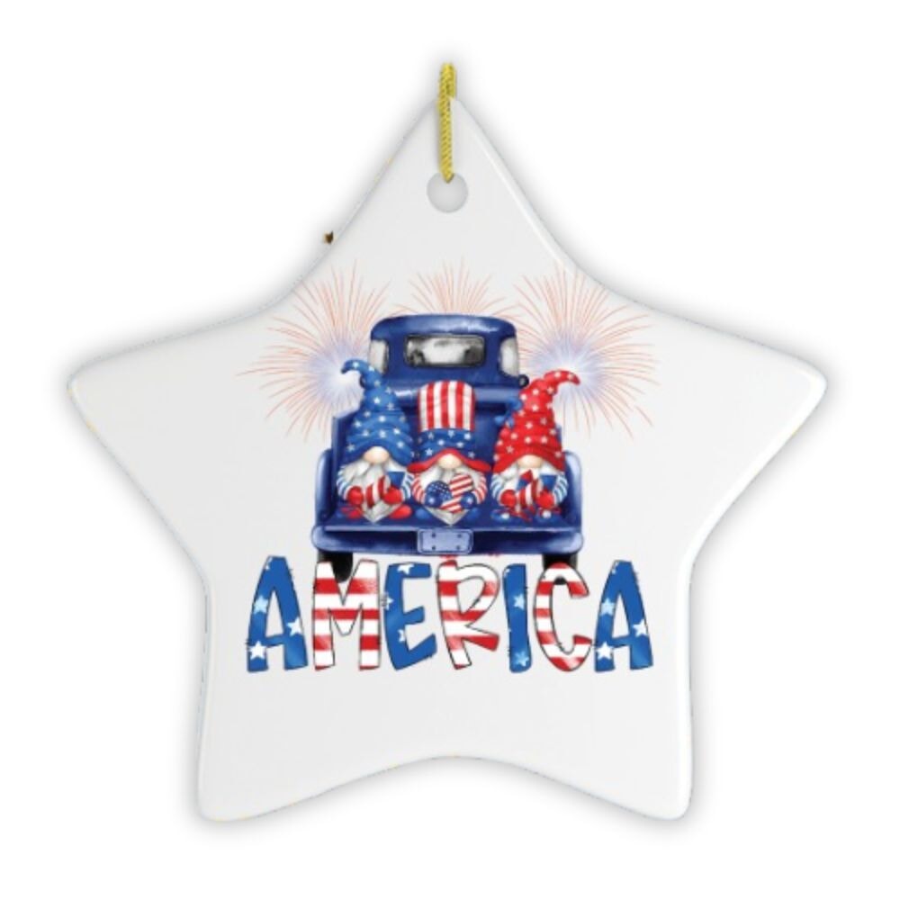 Shop For 3" Patriotic America Gnome Ornament