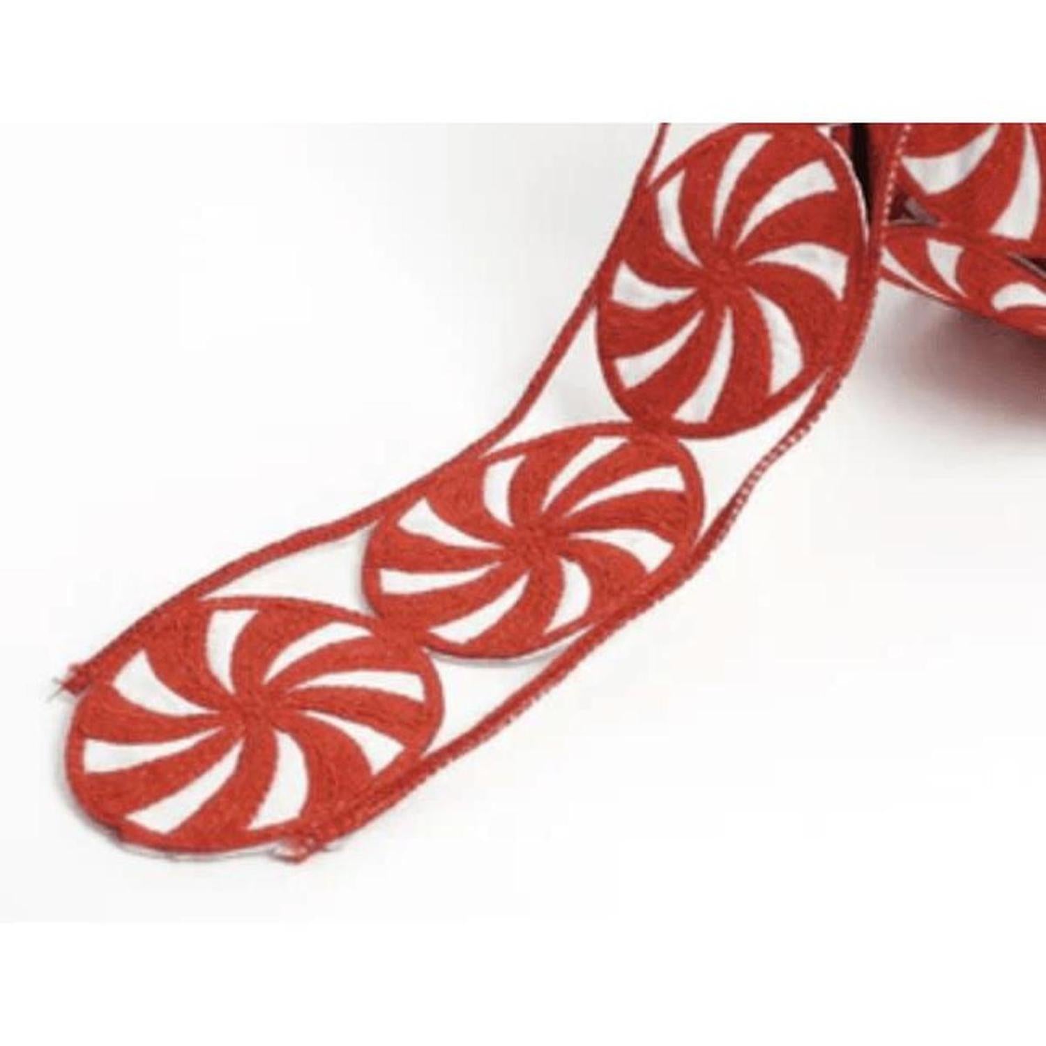 3" Peppermint Candies Ribbon (5 Yards)