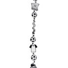Shop For 3' Soccer Trinket Garland: Black/White