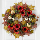 Shop For 30” Artificial Fall Acorn, Sunflower, Berries Wreath