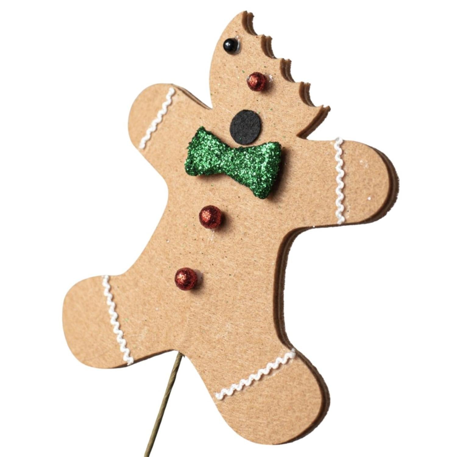 30" Bitten Gingerbread Men Pick