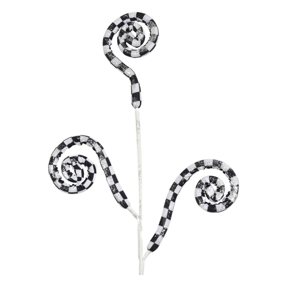 Shop For 30" Checkered Fabric Curly Spray