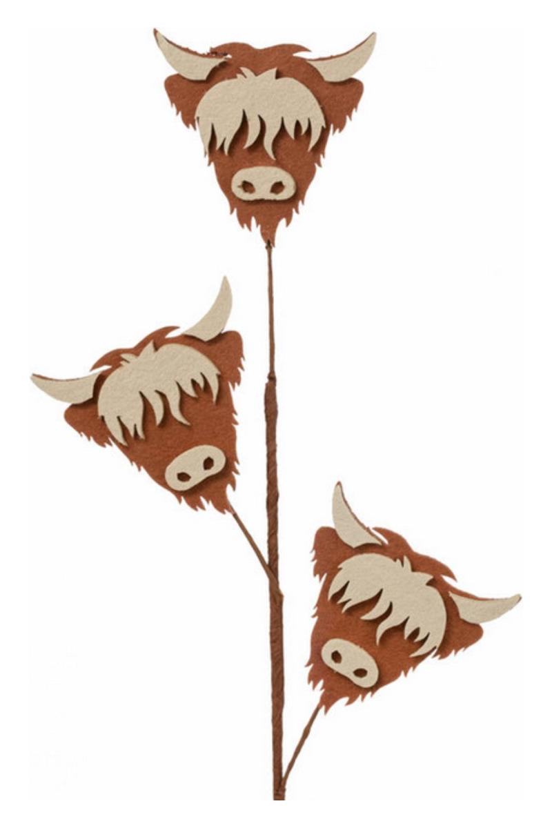 Shop For 30" Felt Highland Cows Spray