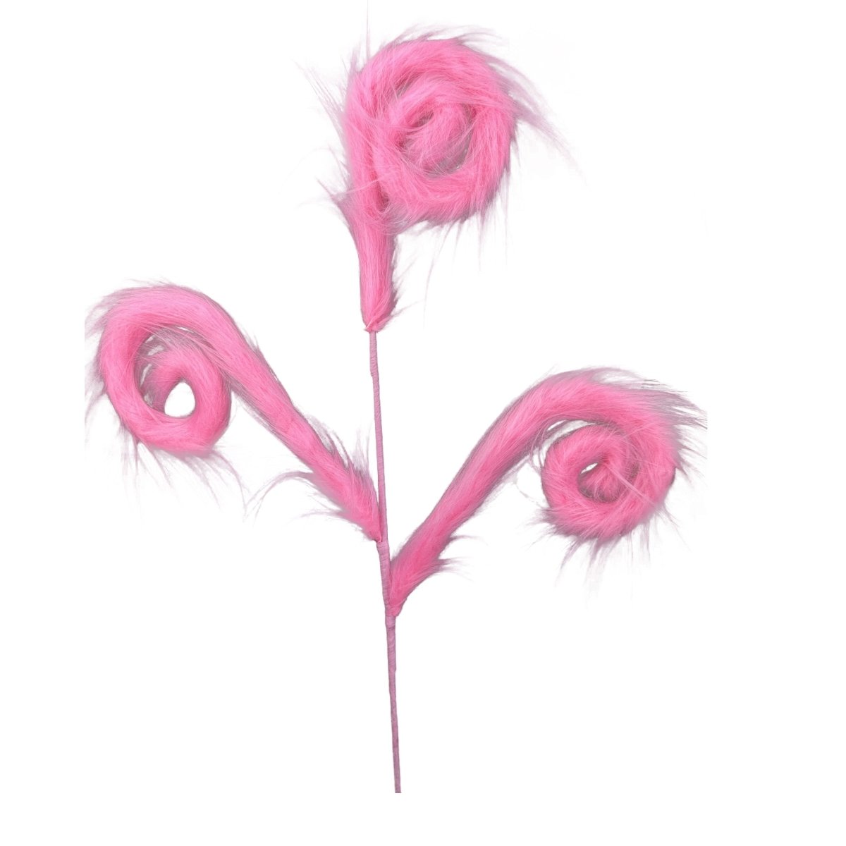 Shop For 30" Furry Spiral Curly Spray: Pink